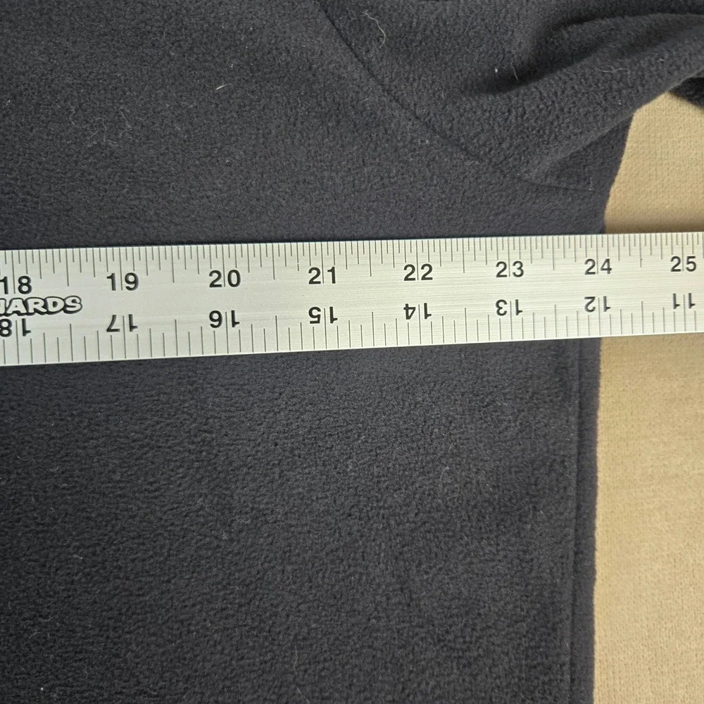 The North Face Mens Black Fleece 1/4 Zip Pullover Chateau Ste Michelle Large